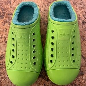 Native Kids Lime Green Water Shoes